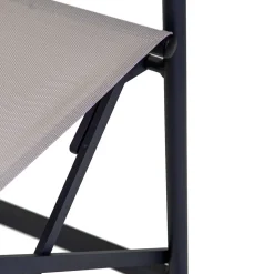 Poltrona Regista Realizzata in Alluminio, Textilene e Bracciolo in Teak - Tenda