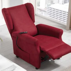 Poltrona relax alzapersona a 2 motori Via Verona, realizzata in Italia