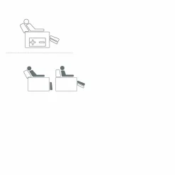 Poltrona relax girevole motorizzata 2 motori design made in Italy Bao