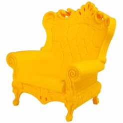 Poltrona stile barocco-moderno colorata Slide Queen Of Love,made Italy