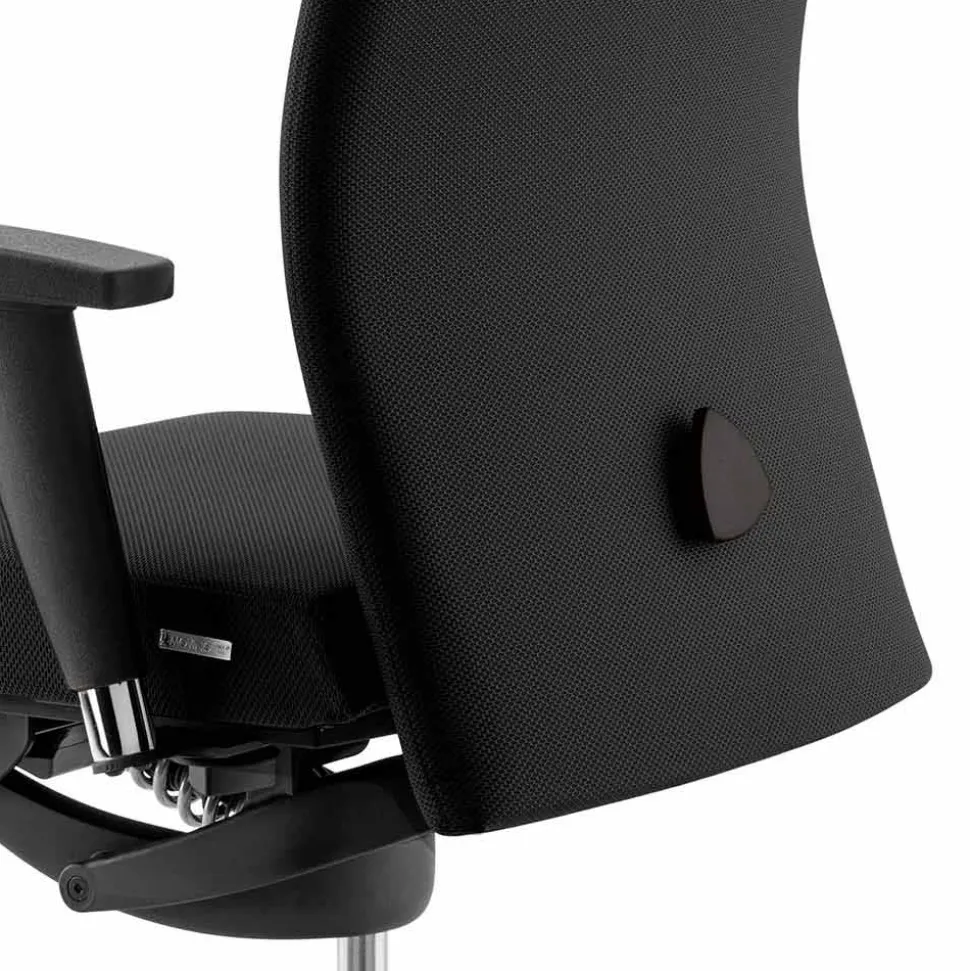 Poltrona Ufficio Design Ergonomica Girevole con Braccioli e Poggiatesta - Romolo