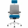 Poltrona Ufficio Ecologica Design Ergonomico Girevole con Poggiatesta - Meliva