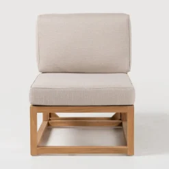 Poltroncina da Esterno in Teak Naturale e Cuscini - Circe