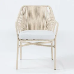 Poltroncina da Giardino in Alluminio e Intreccio in Corda - Asteria