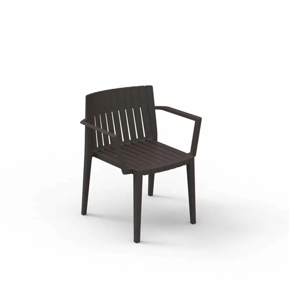 Poltroncina da giardino moderna Spritz by Vondom, in polipropilene, 4 pezzi