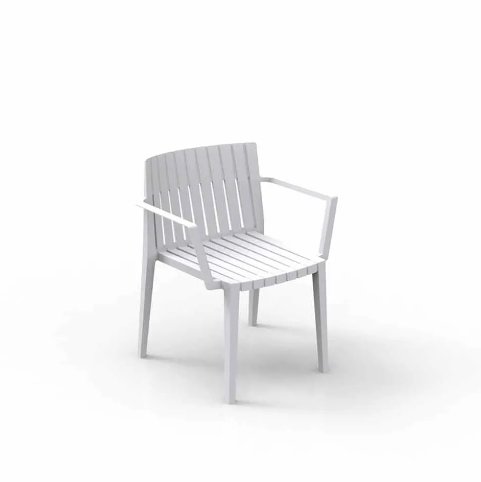Poltroncina da giardino moderna Spritz by Vondom, in polipropilene, 4 pezzi