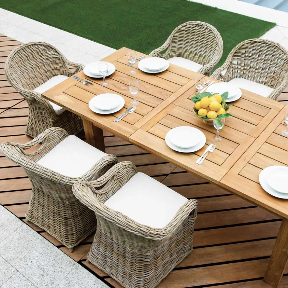 Poltroncina da Giardino Realizzata in Legno e Fibra in Grey Kubu - Lido