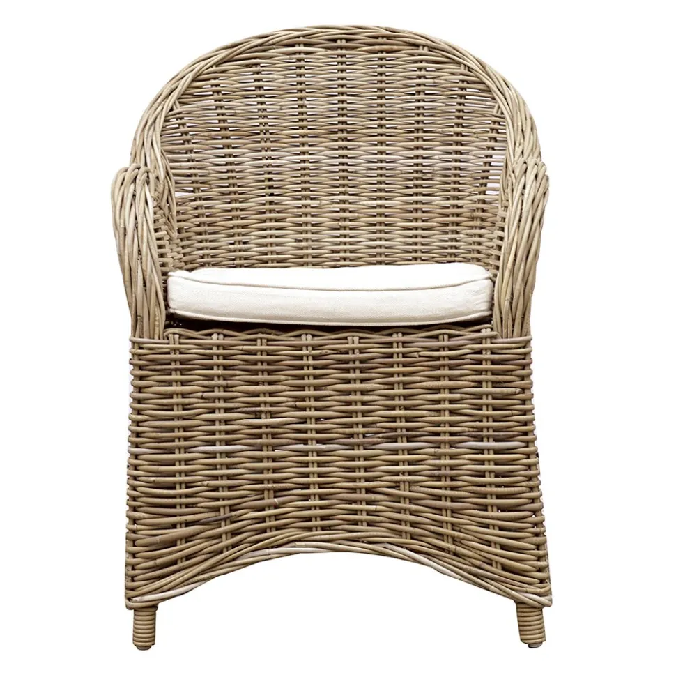 Poltroncina da Giardino Realizzata in Legno e Fibra in Grey Kubu - Lido
