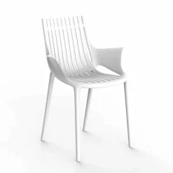 Poltroncina da Pranzo per Esterno Plastica Impilabile 4 Pezzi - Ibiza by Vondom