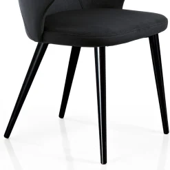 Poltroncina da Soggiorno Elegante Tessuto Colorato e Metallo Nero - Duchessa