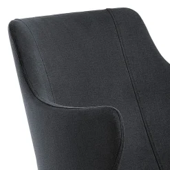 Poltroncina da Soggiorno Elegante Tessuto Colorato e Metallo Nero - Duchessa