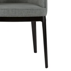 Poltroncina da Soggiorno in Diversi Tessuti e Legno Massello Made in Italy - Evy