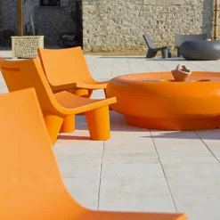 Poltroncina esterno / interno Slide Low Lita colorata made in Italy