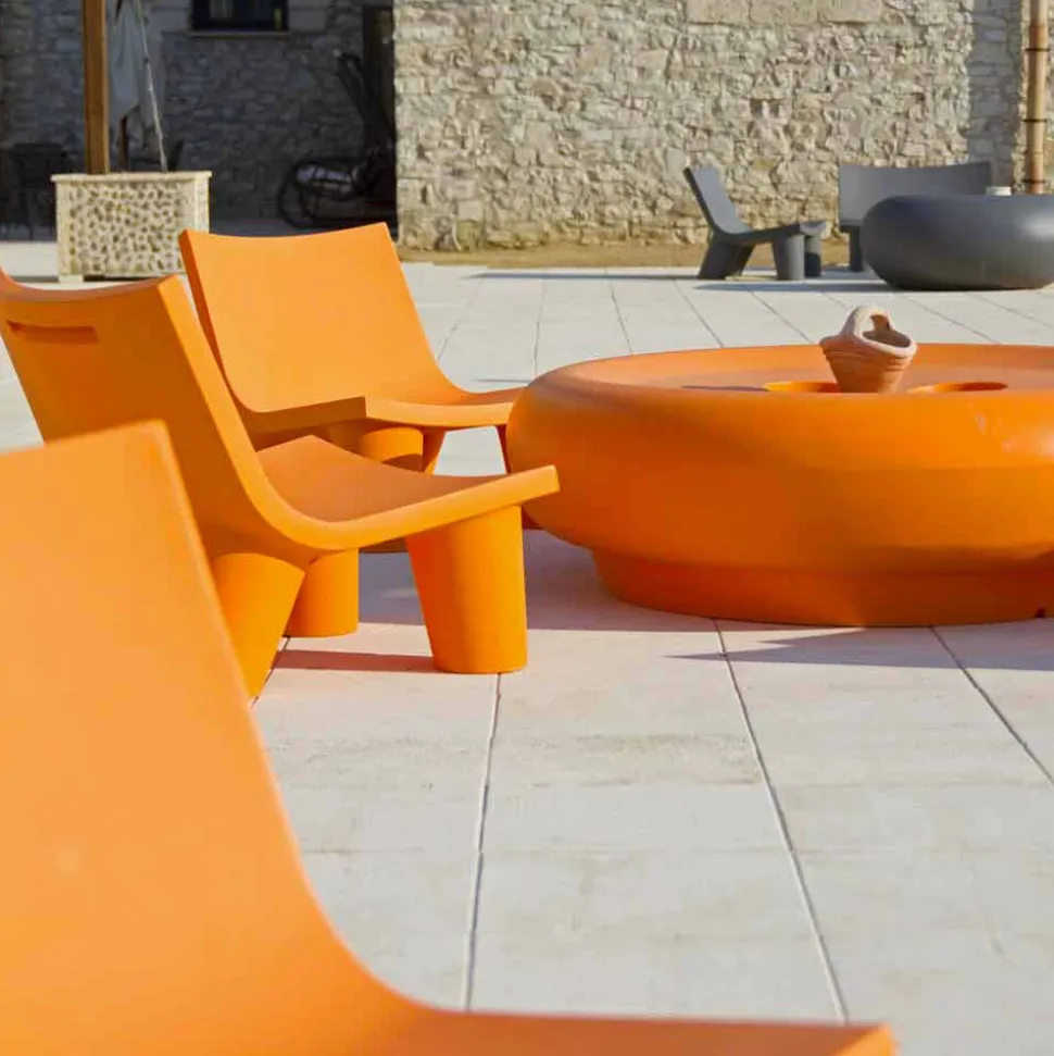 Poltroncina esterno / interno Slide Low Lita colorata made in Italy