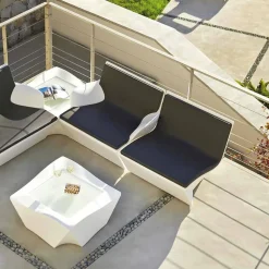 Poltroncina lounge design moderno Slide Kami Ichi fatta in Italia