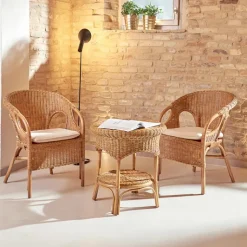 Poltroncina Outdoor in Midollino con Cuscino Seduta – Nathaniel
