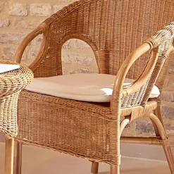 Poltroncina Outdoor in Midollino con Cuscino Seduta – Nathaniel