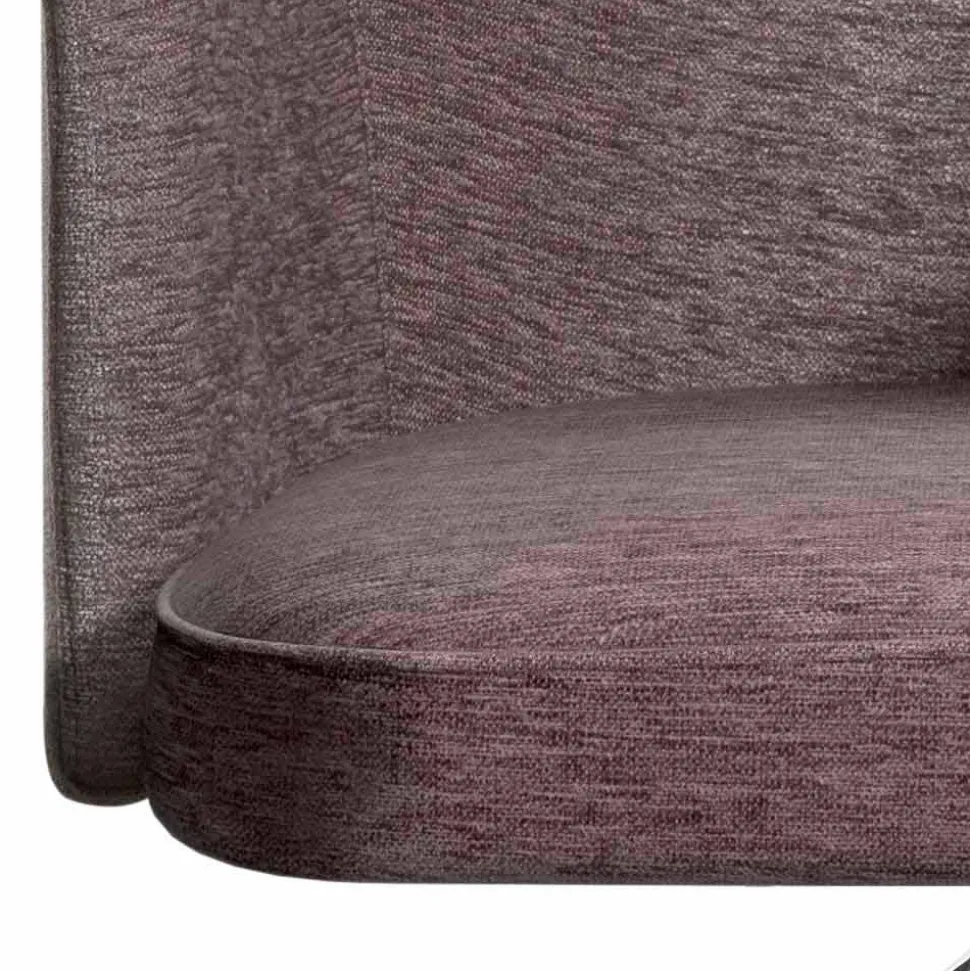 Poltroncina per Ufficio Girevole con Ruote e Braccioli Made in Italy - Felix