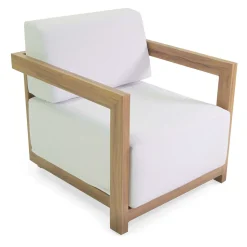 2 Poltrone con Tavolino in Alluminio con Trasferimento Termico Effetto Legno - Camper