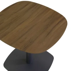2 Poltrone con Tavolino in Alluminio con Trasferimento Termico Effetto Legno - Camper