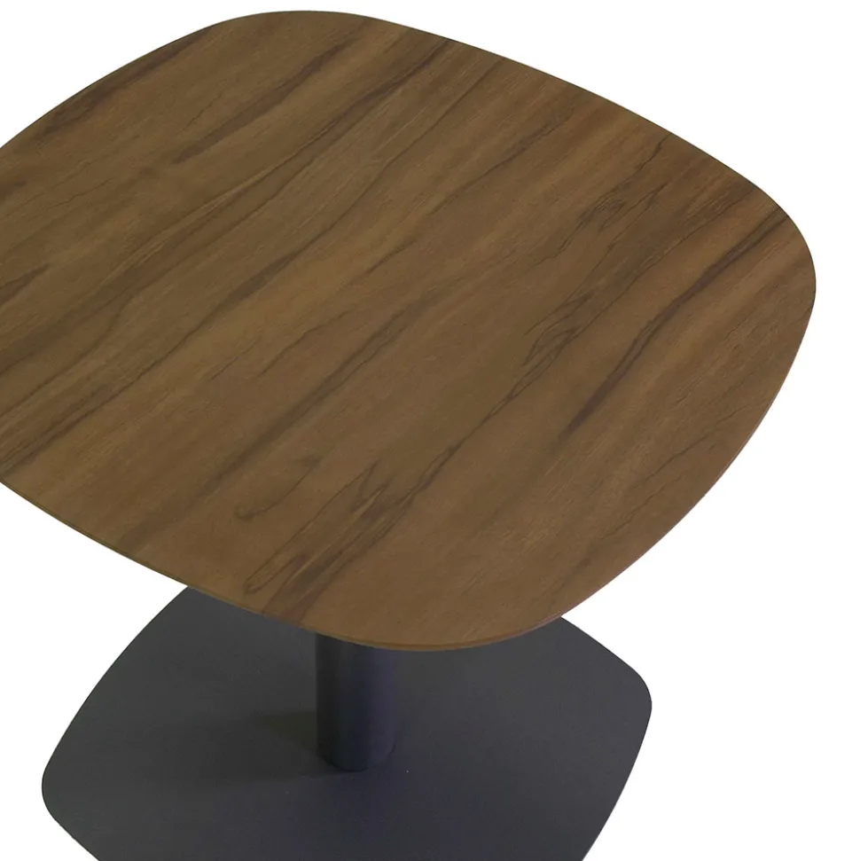2 Poltrone con Tavolino in Alluminio con Trasferimento Termico Effetto Legno - Camper