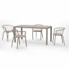 2 Poltrone da Esterno in Metallo Verniciato Impilabili Made in Italy - Adia