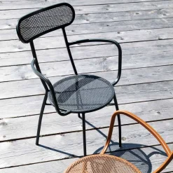 4 Poltrone da Giardino in Metallo di Diversi Colori Made in Italy - Siepe