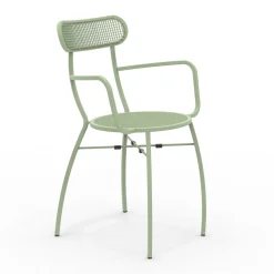4 Poltrone da Giardino in Metallo di Diversi Colori Made in Italy - Siepe
