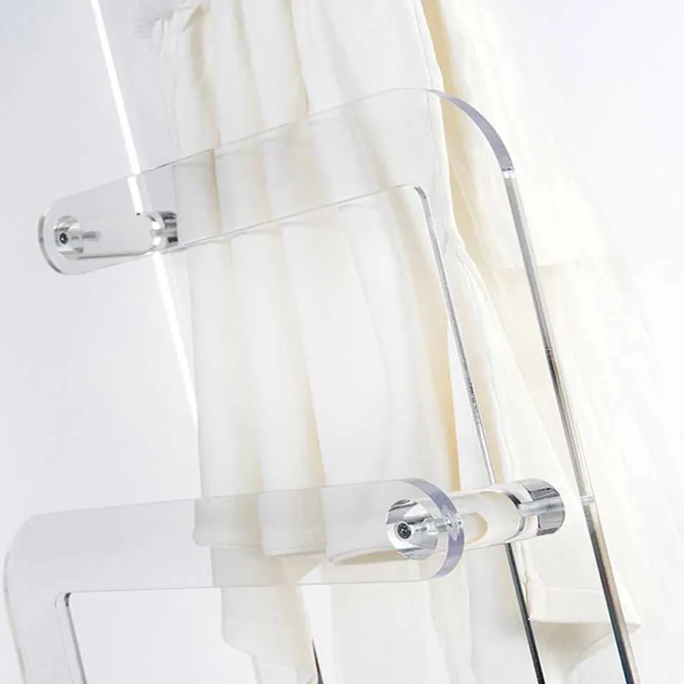 Porta asciugamani da bagno, in plexiglass PMMA Zanica