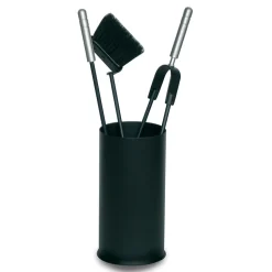 Porta Attrezzi con 3 Strumenti per la Cura del Camino Made in Italy - Cuscus