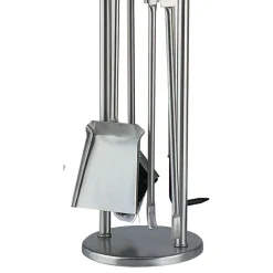 Porta Attrezzi con 4 Utensili per il Camino Made in Italy - Licaone