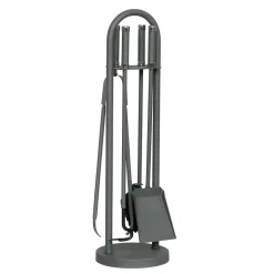 Porta Attrezzi con 4 Utensili per il Camino Made in Italy - Licaone