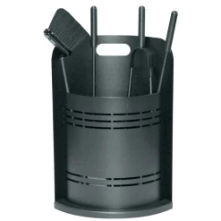 Porta Attrezzi Fisso con 4 Utensili per il Camino Made in Italy - Bonsai
