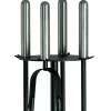 Porta Attrezzi in Metallo con 4 Utensili per il Camino Made in Italy - Safari