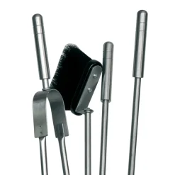 Porta Attrezzi per il Camino con 4 Utensili Inclusi Made in Italy - Merlo