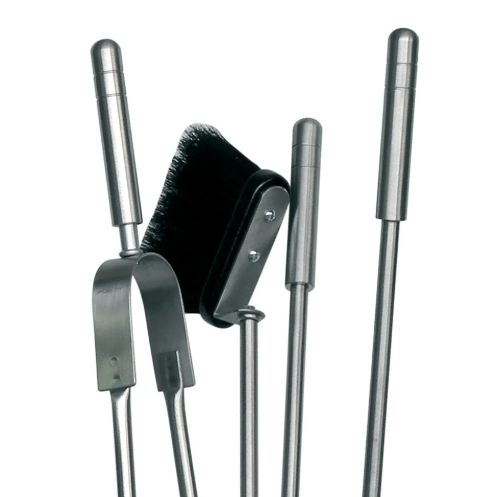 Porta Attrezzi per il Camino con 4 Utensili Inclusi Made in Italy - Merlo