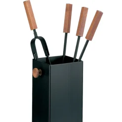 Porta Attrezzi Quadrato in Metallo e 4 Accessori Made in Italy - Iena