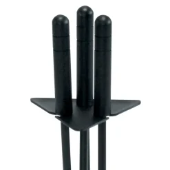 Porta Attrezzi Triangolare con 3 Utensili per il Camino Made in Italy - Tabu