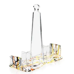 Portabicchieri in Plexiglass Multicolor Made in Italy Elegante - Multibic