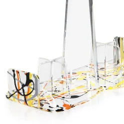 Portabicchieri in Plexiglass Multicolor Made in Italy Elegante - Multibic