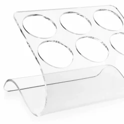 Portabottiglie da Appoggio per 6 Bottiglie in Plexiglass Trasparente - Tanatin