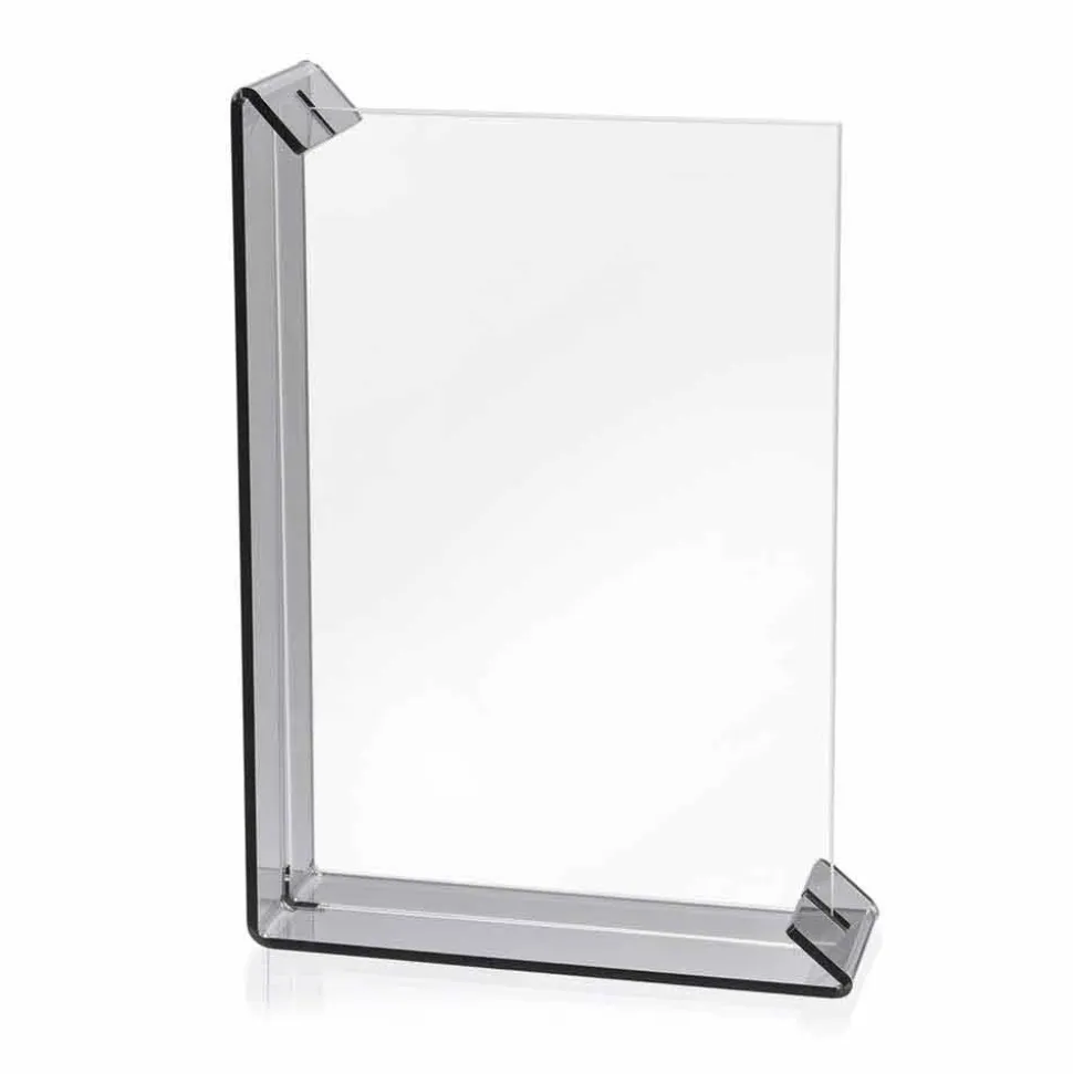 2 Portafoto Multiplo da Tavolo in Plexiglass Colorato o con Legno - Menelao