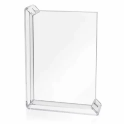 2 Portafoto Multiplo da Tavolo in Plexiglass Colorato o con Legno - Menelao