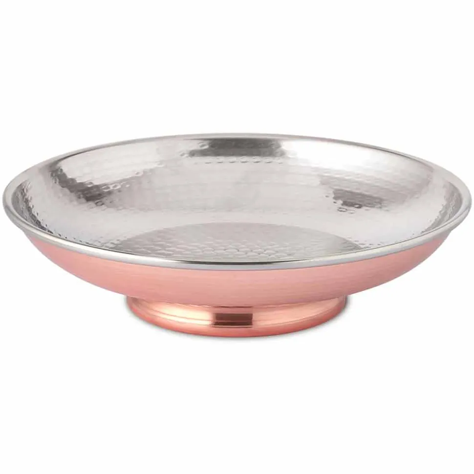 Portafrutta da Tavolo Design Centrotavola Rame Battuto a Mano 28 cm - Terraemare