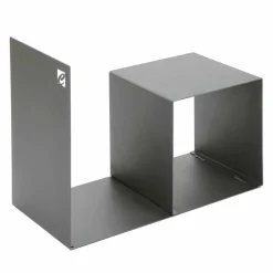 Portalegna da Interno in Acciaio Colorato con Tavolino Made in Italy - Cecio