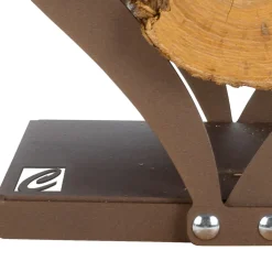 Portalegna di Design da Interno in Acciaio Marrone Made in Italy - Affetto