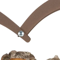 Portalegna di Design da Interno in Acciaio Marrone Made in Italy - Affetto