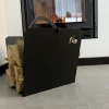 Portalegna di Design Moderno da Interno in Acciaio Nero Made in Italy - Libeccio