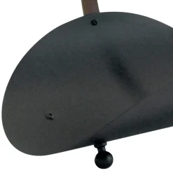 Portalegna in Metallo Nero con Manico in Pelle Made in Italy - Antilope
