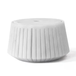 Portaoggetti a Righe Marmo Bianco Carrara o Nero Portoro Design - Cairo